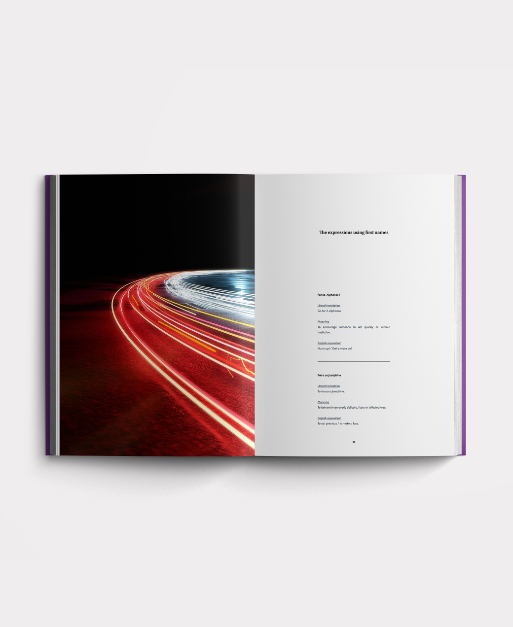 Structured French course book pages